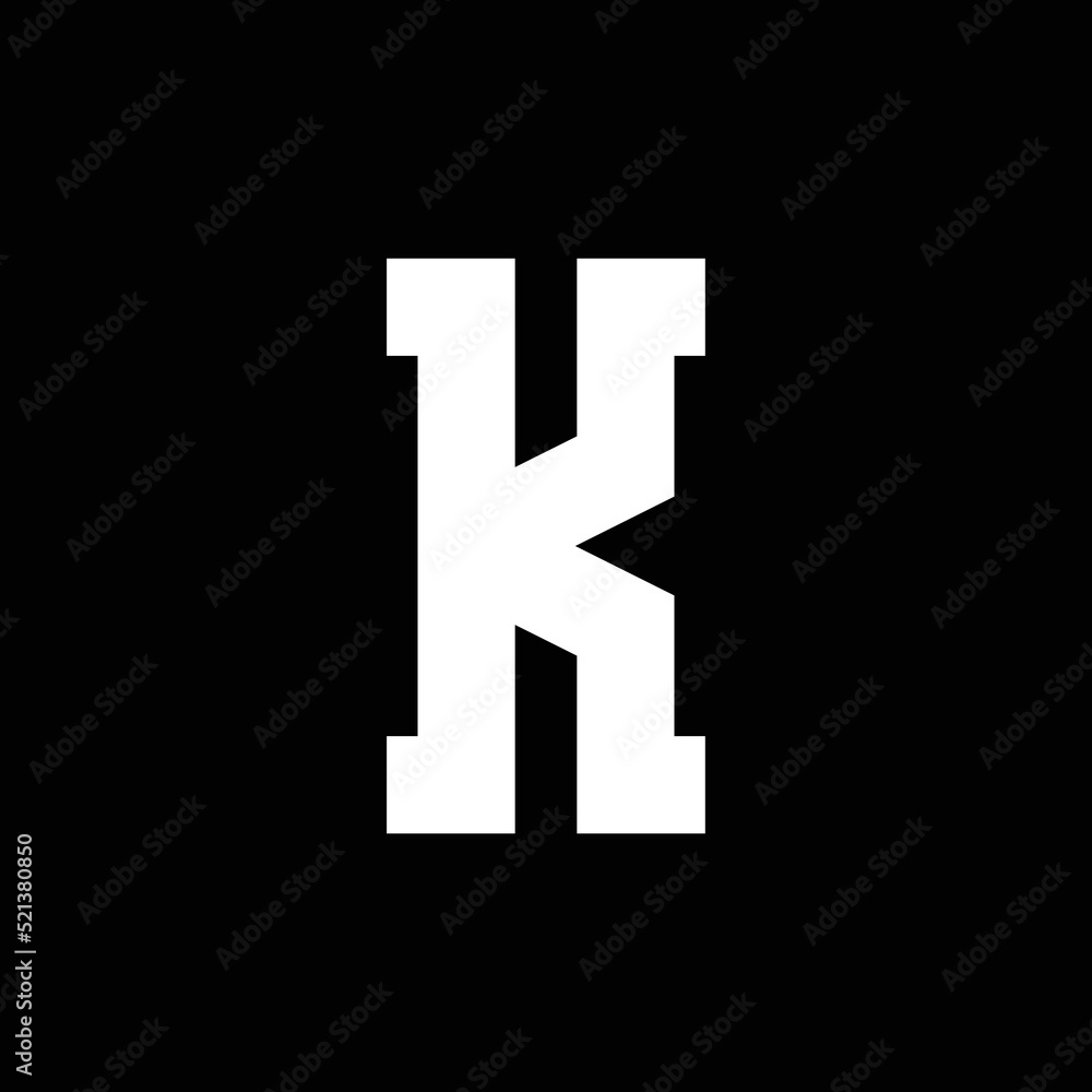 modern monogram letter K logo design modern monogram letter K logo design