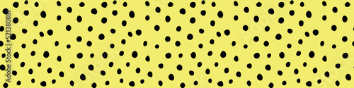 Background polka dot. Seamless pattern. Random dots  circles  animal skin. Design for fabric  wallpaper. Irregular random abstract vector texture. Repeating graphic backdrop