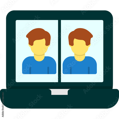 Videocall Discussion Icon