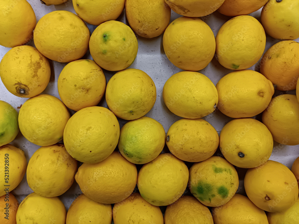 fresh ripe yellow lemon fruit tasty in food market fresh ripe yellow lemon fruit tasty in food market