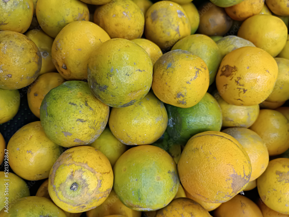 fresh juicy orange green fruit in food market fresh juicy orange green fruit in food market
