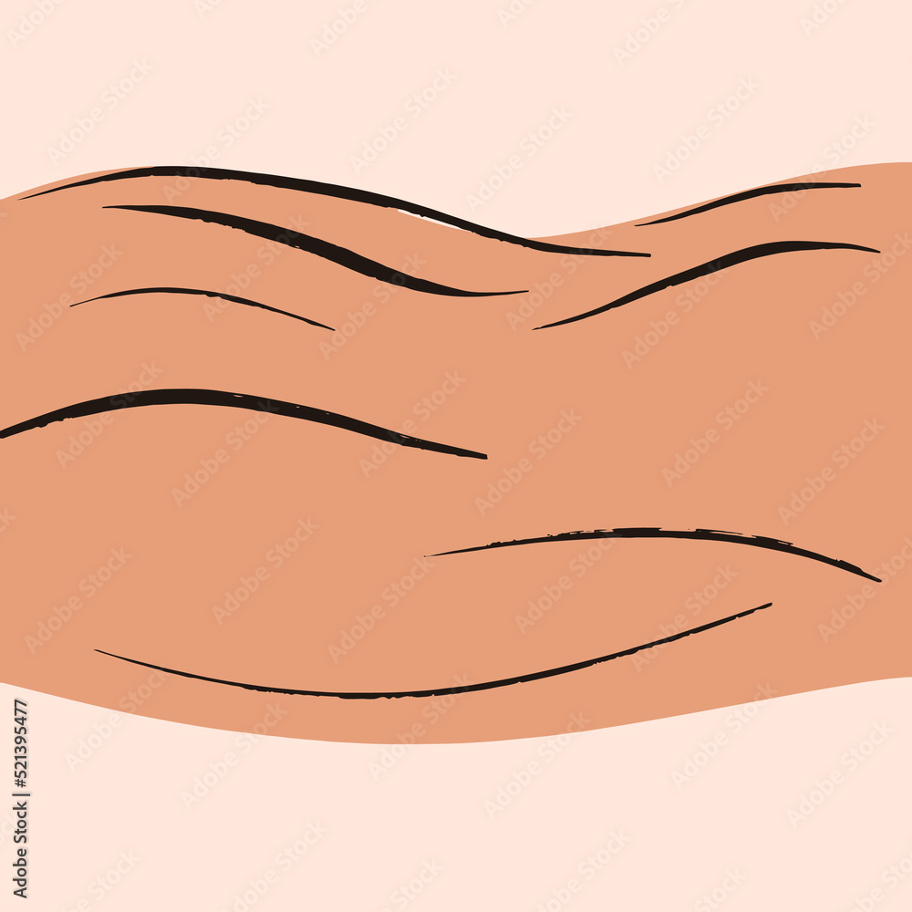 Vector abstract landscape with desert with minimalism style. Illustration for printing on a T-shirt. Vector abstract landscape with desert with minimalism style. Illustration for printing on a T-shirt.