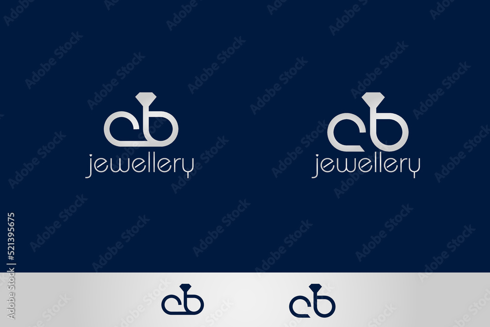 luxury silver gray diamond jewelery store web logo design consisting of letters a and b luxury silver gray diamond jewelery store web logo design consisting of letters a and b