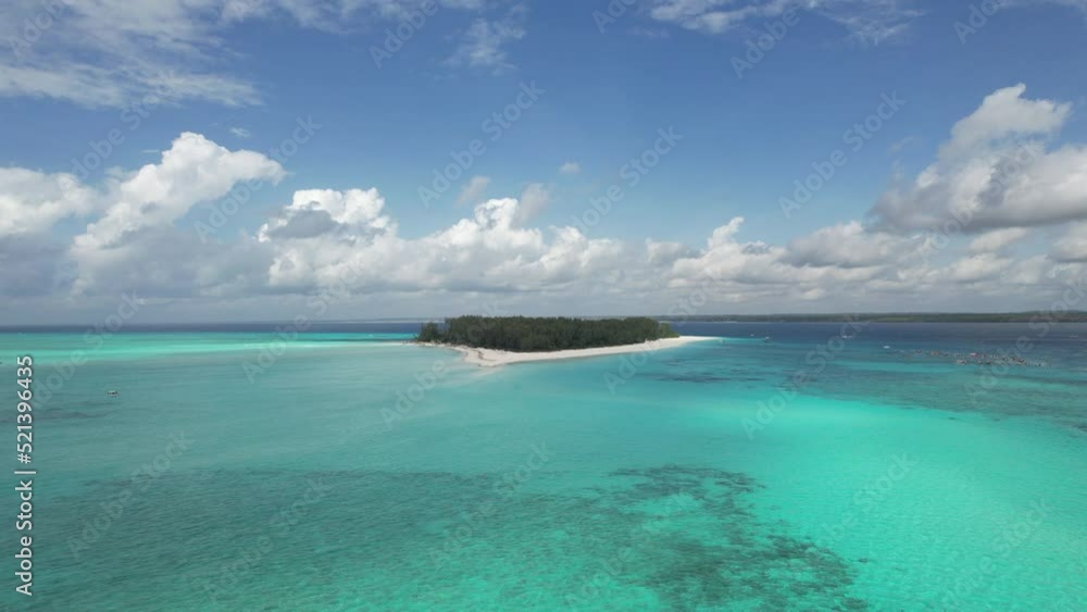 Aerial view of Mnemba Island in Zanzibar, Tanzania Aerial view of Mnemba Island in Zanzibar, Tanzania