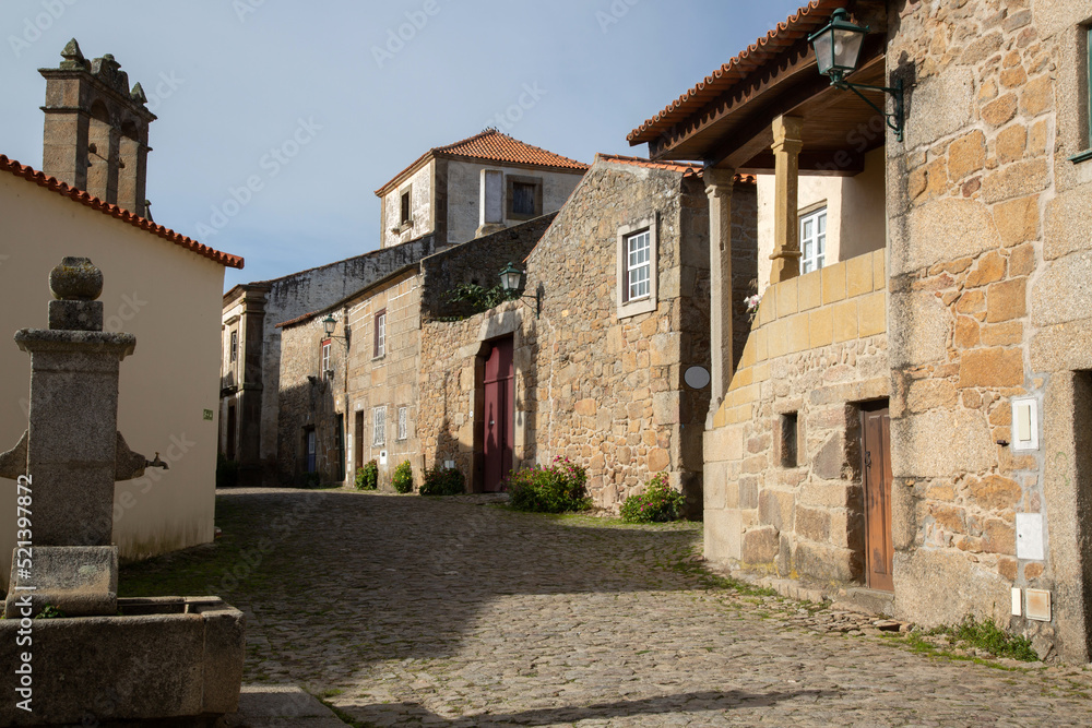 Empty Street in Castelo Mendo Village, Portugal