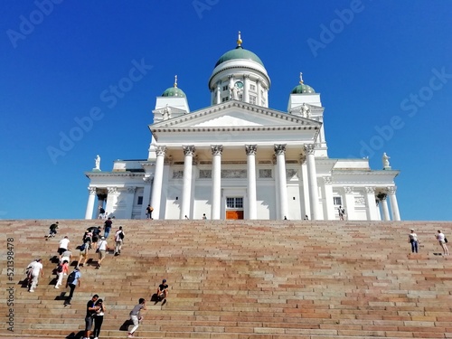 Helsinki highlights, buildings and landmark of Helinki, Finland, Helsinki Cathedral interior and outside details photo