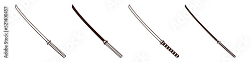Sword icon vector set. saber illustration sign collection. weapon symbol. steel logo.