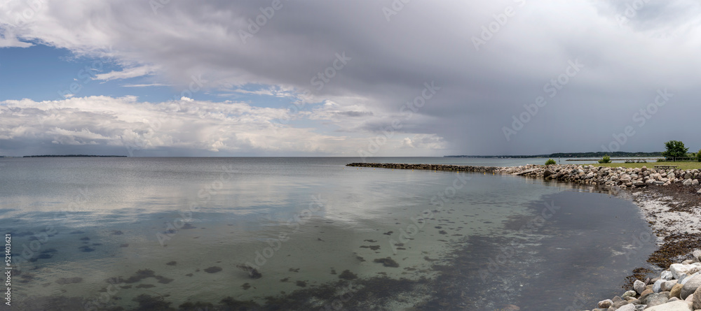 shallow waters at Oresund shore, Niva, Denmark