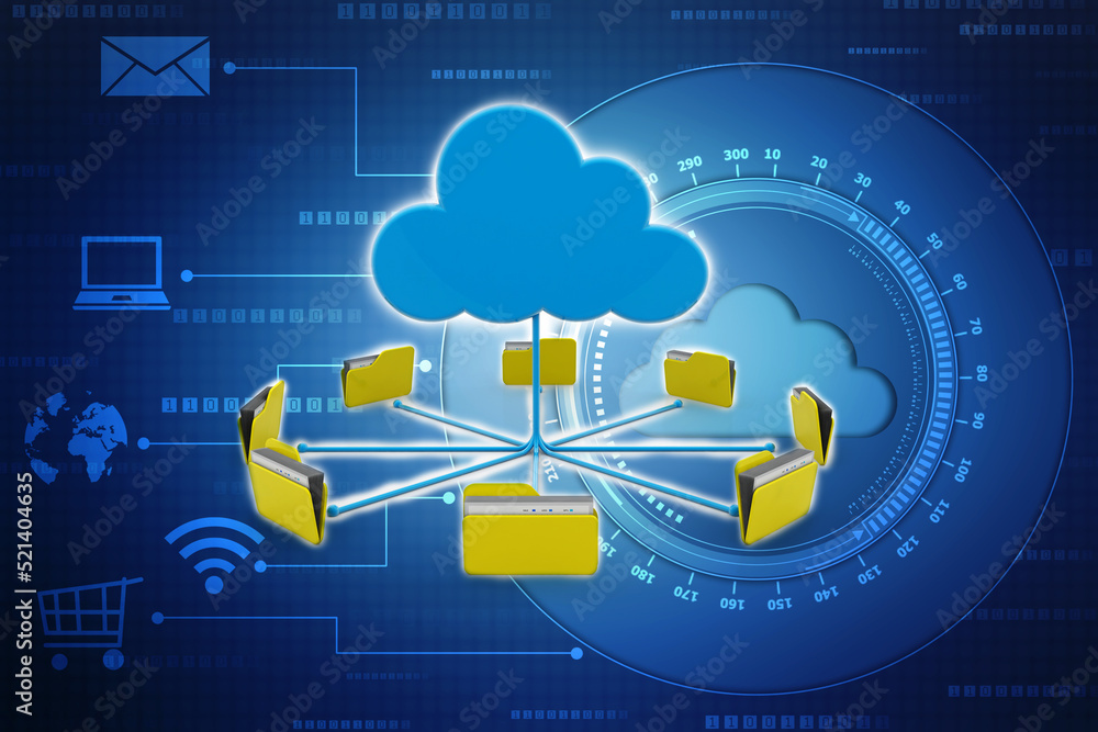 3d rendering Cloud computing concept, Cloud internet technology concept background, Cloud computing and network data Storage concept 3d rendering Cloud computing concept, Cloud internet technology concept background, Cloud computing and network data Storage concept