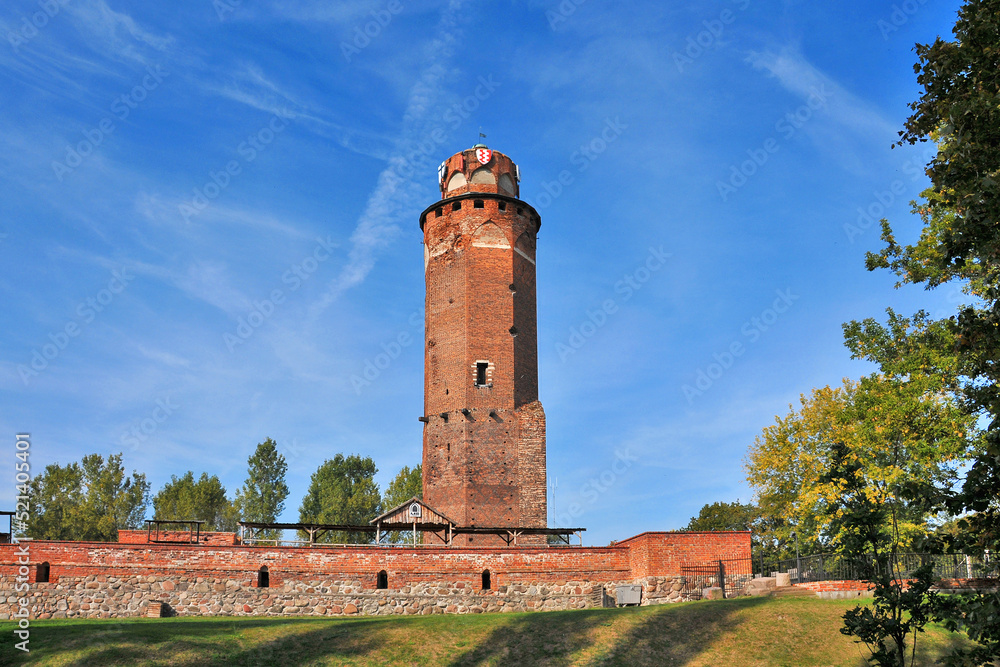 Teutonic Castle tower, Brodnica, Kuyavian-Pomeranian Voivodeship, Poland