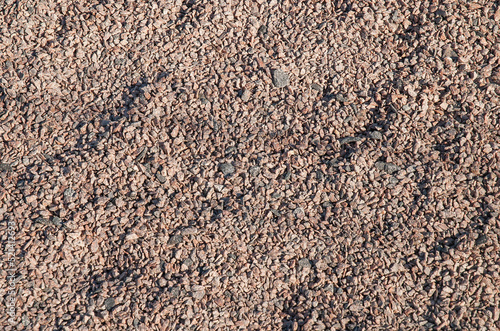 Small gravel on a summer day background