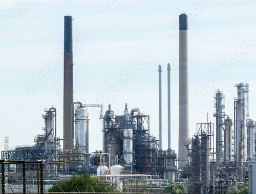 chemical industry oil refinery at Vondelingenplaat in the Botlek area of ​​the Port of Rotterdam