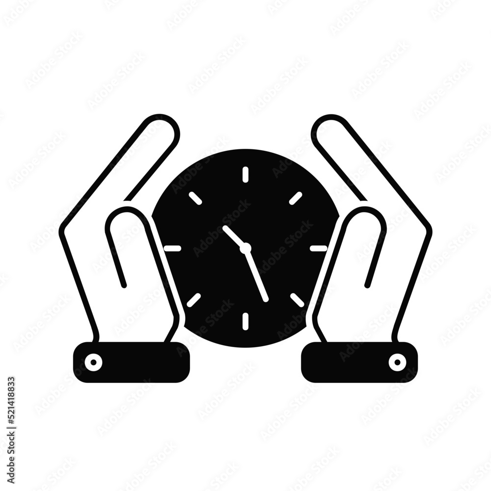 Solid icon for Save time Solid icon for Save time