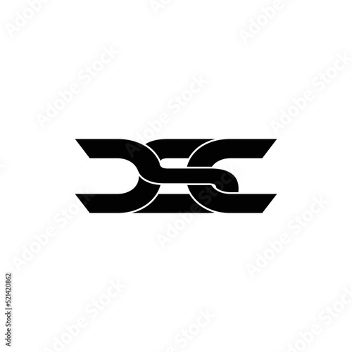 CSC letter monogram logo design vector photo
