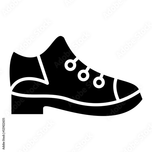 Casual Shoes Glyph Icon