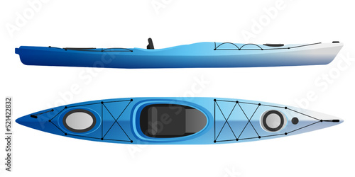 Kayak - modern boat for active leisure