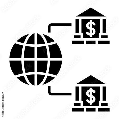 Internet Banking Glyph Icon