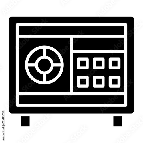 Safe Box Glyph Icon