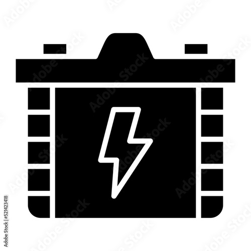 Accumulator Glyph Icon