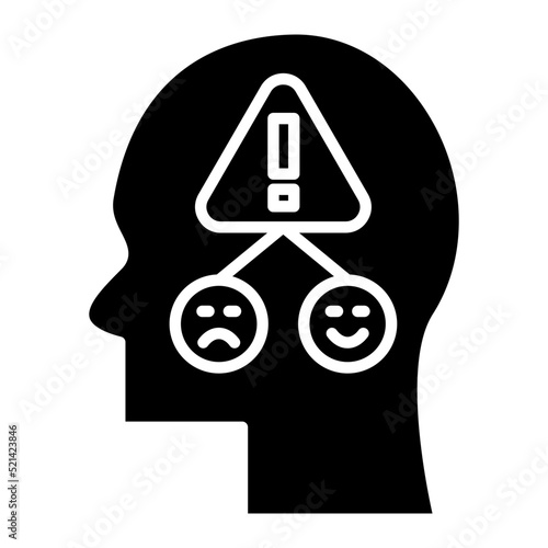 Emotion Factors Glyph Icon