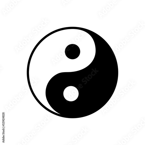 Ying yang symbol of harmony and balance