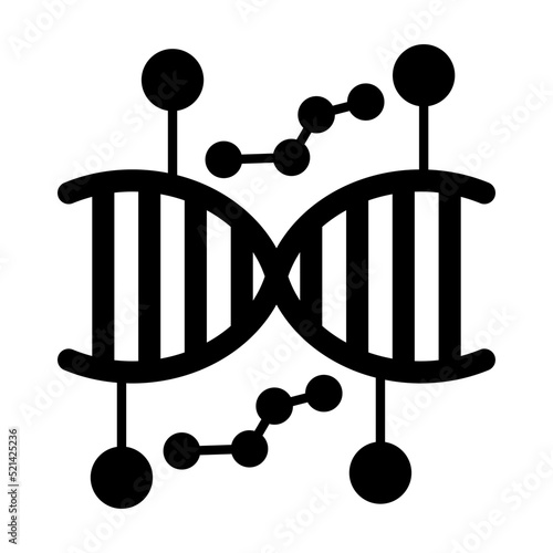Genetic Engineering Glyph Icon
