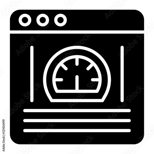 Performance Glyph Icon