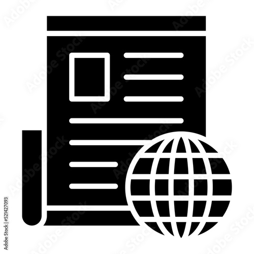 Global News Glyph Icon