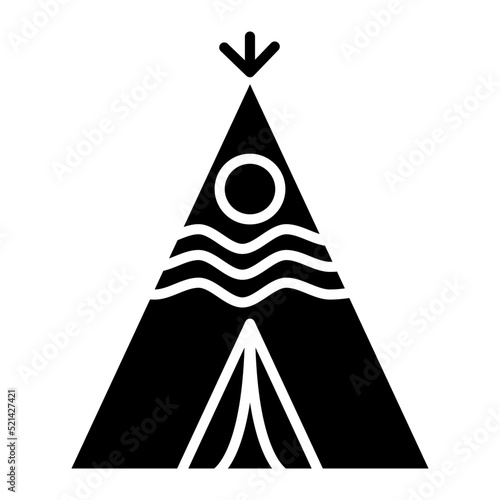 Wigwam Line Icon
