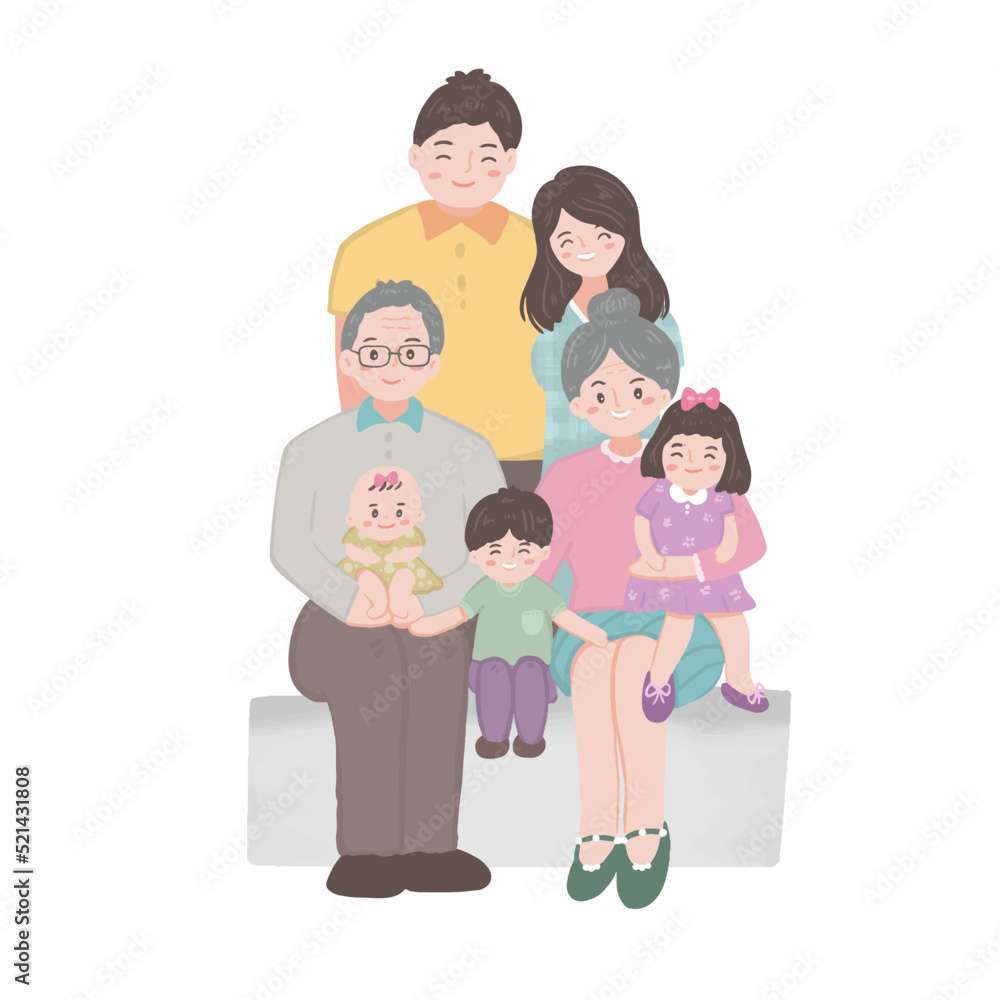 Happy family, dad, mom and kid Happy family, dad, mom and kid