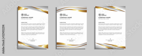 modern corporate letterhead template design