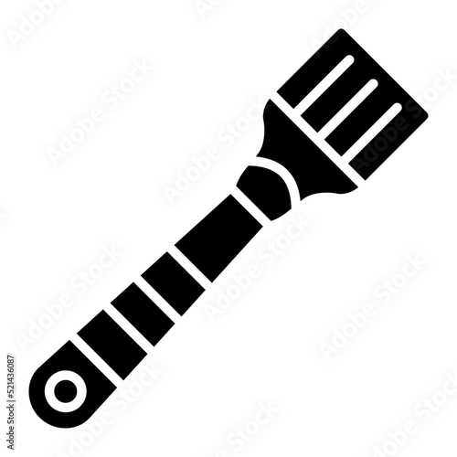 Basting Brush Glyph Icon