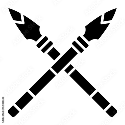 Spear Glyph Icon