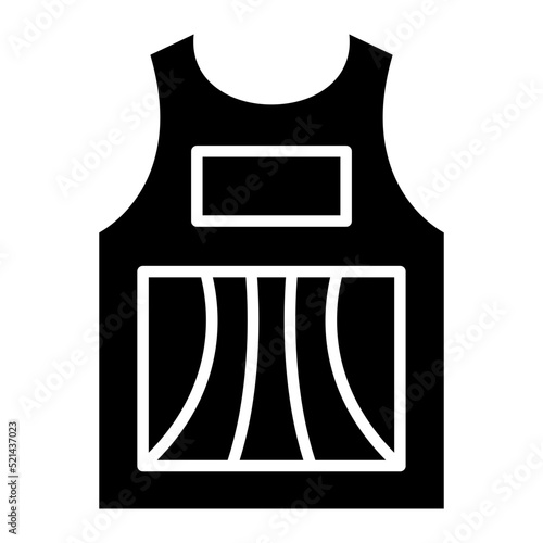 Sleeveless Shirt Glyph Icon