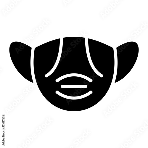 Mask Glyph Icon