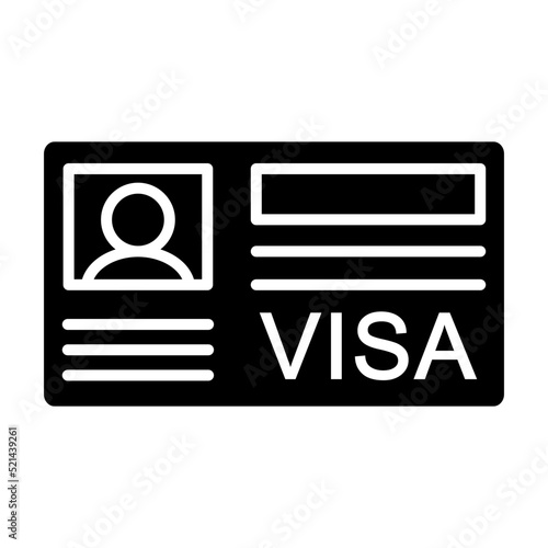 Visa Glyph Icon