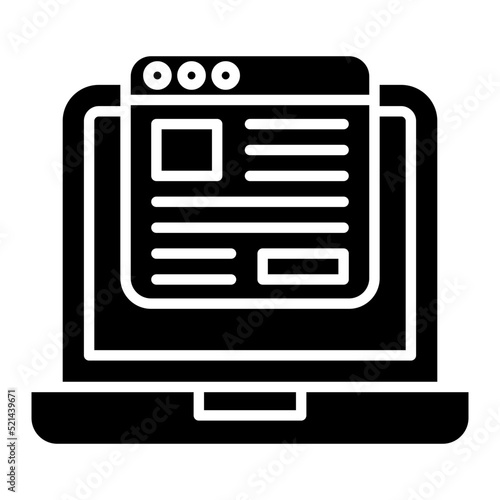 Blog Glyph Icon