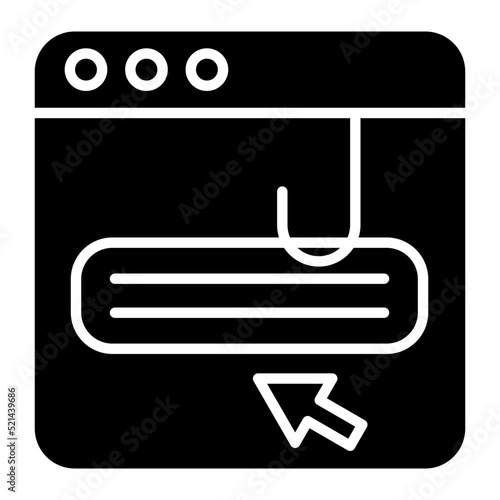 Clickbait Glyph Icon