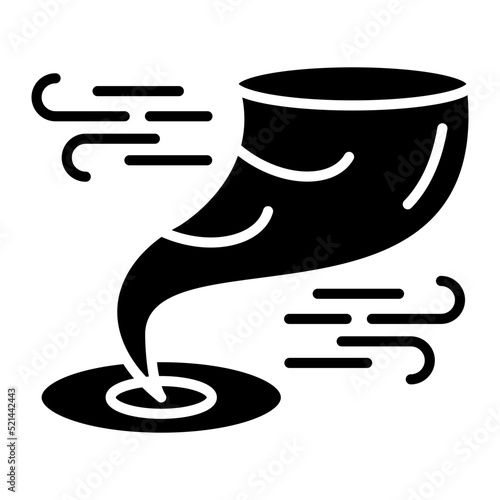 Dust Storm Line Icon