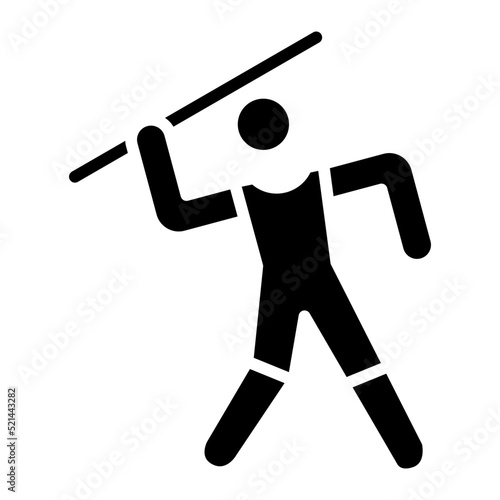 Javelin Line Icon