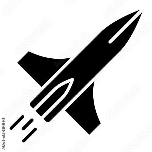 Missile Line Icon