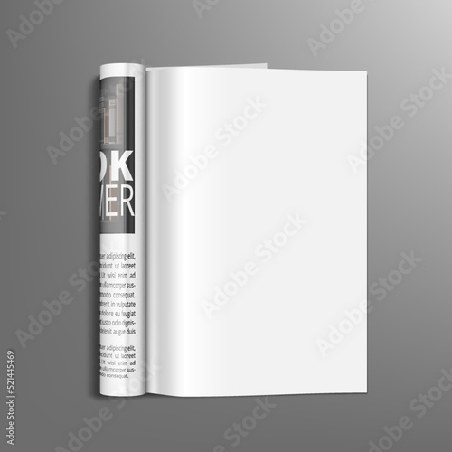 3D Clear Magazine Page Concept Top View