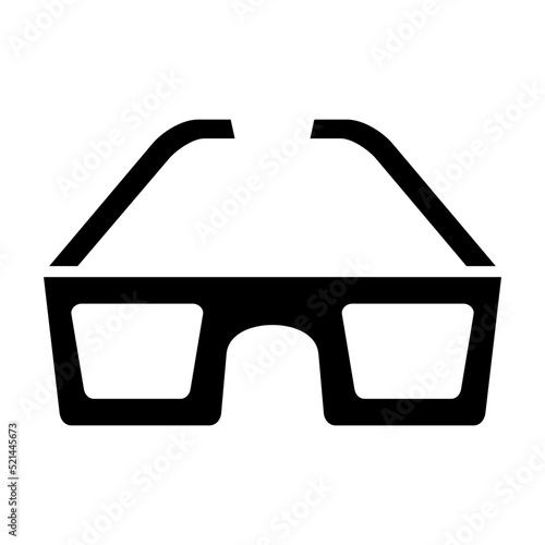 3d Glasses Line Icon