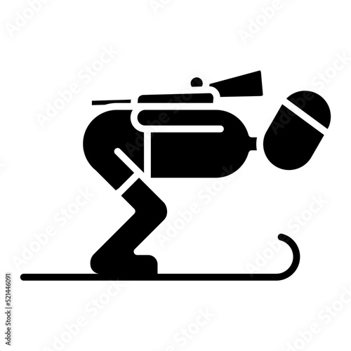 Biathlon Line Icon