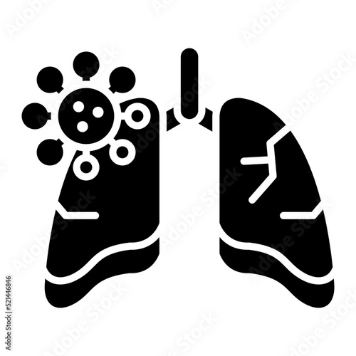 Lungs Infection Line Icon