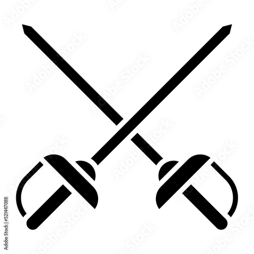 Rapier Line Icon
