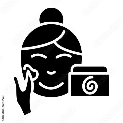 Facial Treatment Line Icon