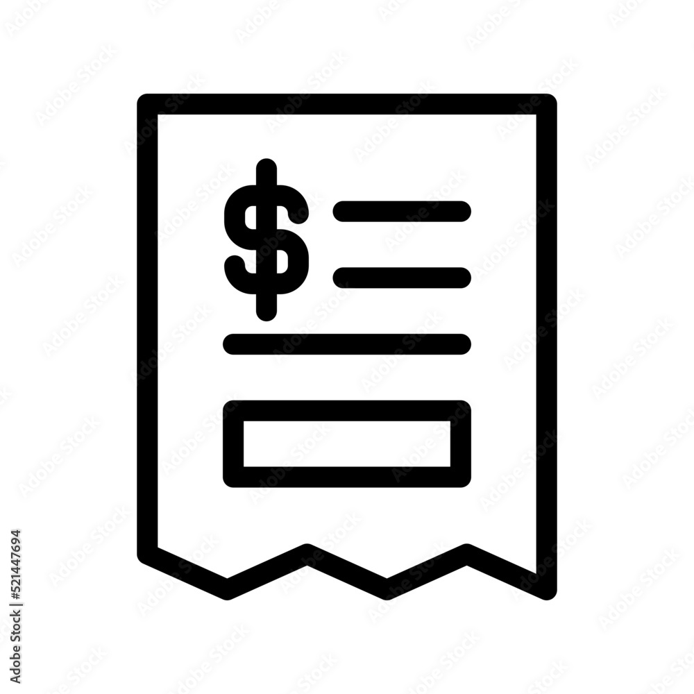 Bill icon template Bill icon template