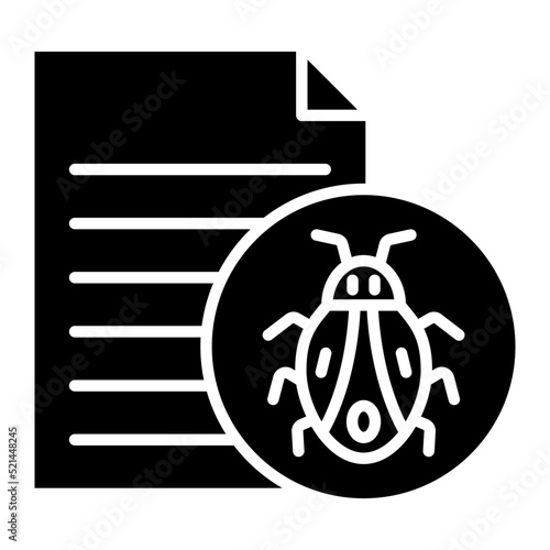 Infected File Line Icon