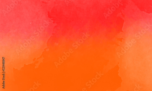 red and orange background with white brush
